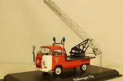 Volkswagen T2a Feuerwehr mit Drehleiter, red, 03341, Schuco 1:43