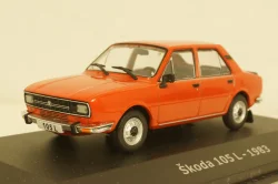 Skoda 105L 1983 red, Altaya 1:43 
