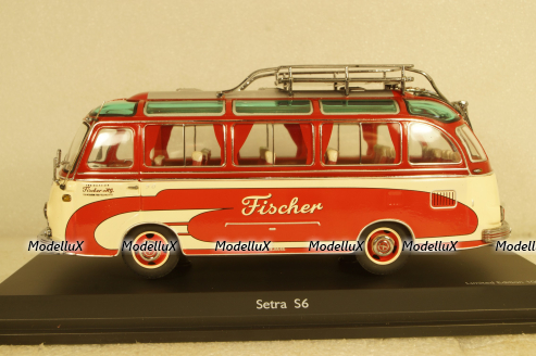 Setra S6 Autobus "Fischer" 1956, 450283700, Schuco 1:43