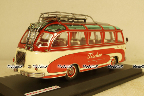 Setra S6 Autobus "Fischer" 1956, 450283700, Schuco 1:43