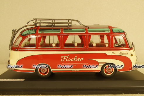 Setra S6 Autobus "Fischer" 1956, 450283700, Schuco 1:43