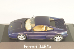 Ferrari 348 tb coupe 1989, dark matt blue, 010115, Herpa 1:43 (Новая)