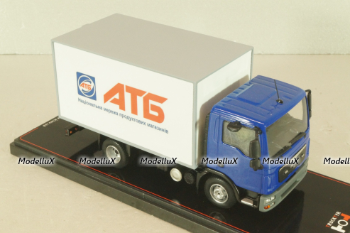 MAN TGL 12.180 грузовой фургон "АТБ", синий/белый, TR4803, TruckTyr 1:43