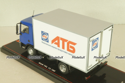 MAN TGL 12.180 грузовой фургон "АТБ", синий/белый, TR4803, TruckTyr 1:43