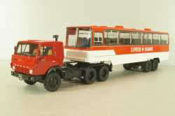 Камаз-53212 с п/прицепом Икарус, Куба, красный, TR4802, TruckTyr 1:43