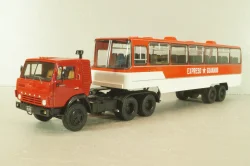 Камаз-53212 с п/прицепом Икарус, Куба, красный, TR4802, TruckTyr 1:43