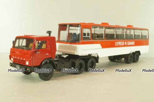 Камаз-53212 с п/прицепом Икарус, Куба, красный, TR4802, TruckTyr 1:43
