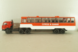 Камаз-53212 с п/прицепом Икарус, Куба, красный, TR4802, TruckTyr 1:43