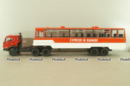 Камаз-53212 с п/прицепом Икарус, Куба, красный, TR4802, TruckTyr 1:43