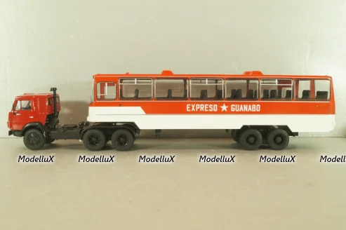 Камаз-53212 с п/прицепом Икарус, Куба, красный, TR4802, TruckTyr 1:43