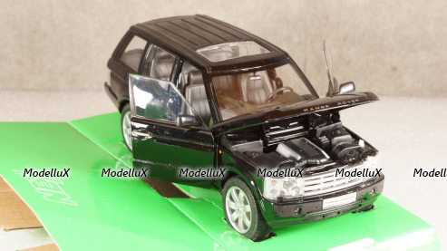 Range Rover (L322) 2002, black, WEL22415sw, Welly 1:24