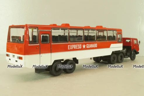 Камаз-53212 с п/прицепом Икарус, Куба, красный, TR4802, TruckTyr 1:43