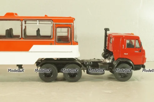 Камаз-53212 с п/прицепом Икарус, Куба, красный, TR4802, TruckTyr 1:43