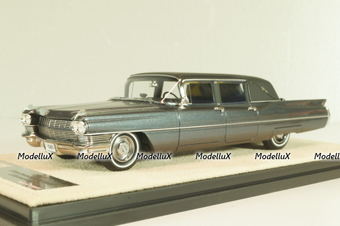 Cadillac Fleetwood Formal Limousine landau top 1965, gray metallic, L.e.120/199pcs., STM65102, Stamp Models 1:43