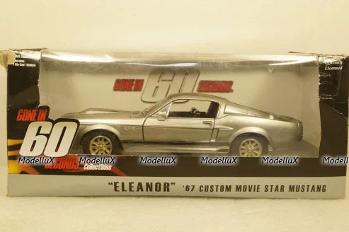 Ford Mustang Shelby GT500E 1967 Eleanor Fuori IN 60, 18220, Greenlight 1:24 Уценка!