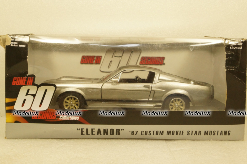 Ford Mustang Shelby GT500E 1967 Eleanor Fuori IN 60, 18220, Greenlight 1:24