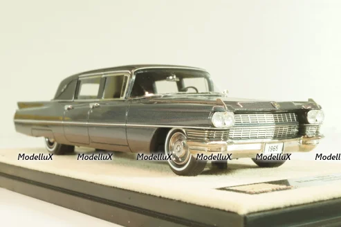 Cadillac Fleetwood Formal Limousine landau top 1965, gray metallic, L.e.120/199pcs., STM65102, Stamp Models 1:43