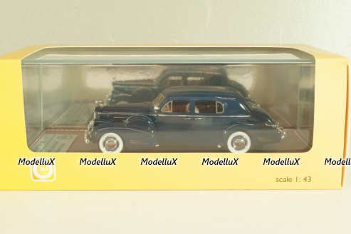 Cadillac V16 Series 90 town sedan 1938, dark blue, GIM004A, GIM 1:43