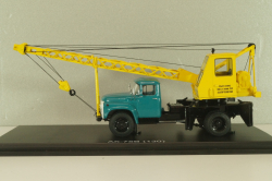 АК-75В автокран на шасси Зил-130 1964, зеленый/желтый, SSM1549, SSM 1:43