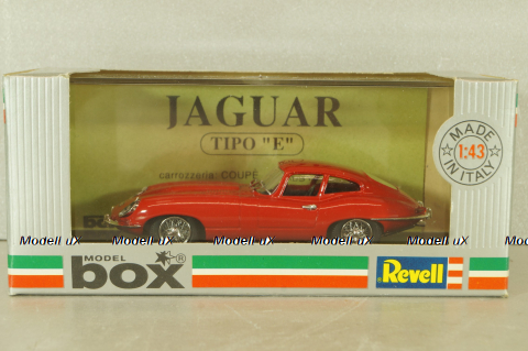 Jaguar E type coupe 1962, red, 8439, Model Box 1:43