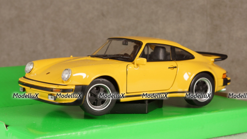 Porsche 911 Turbo 3.0 yellow, 24043, Welly 1:24
