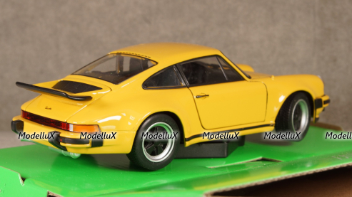 Porsche 911 Turbo 3.0 yellow, 24043, Welly 1:24