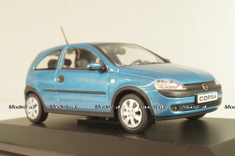 Opel Corsa (C) 2000, blue, 1799534, Minichamps 1:43