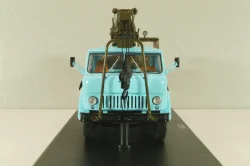 К-67 Автокран на шасси Маз-500 1965, голубой/хаки, SSM1610, SSM 1:43
