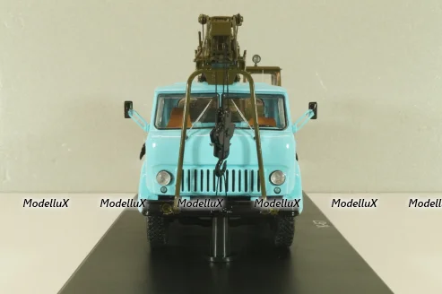 К-67 Автокран на шасси Маз-500 1965, голубой/хаки, SSM1610, SSM 1:43