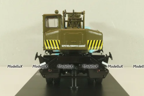 К-67 Автокран на шасси Маз-500 1965, голубой/хаки, SSM1610, SSM 1:43