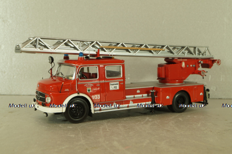 Mercedes-Benz 1113 Aerial ladder , fire brigade 1966, red, Minichamps 1:43