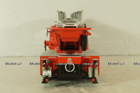 Mercedes-Benz 1113 Aerial ladder , fire brigade 1966, red, Minichamps 1:43