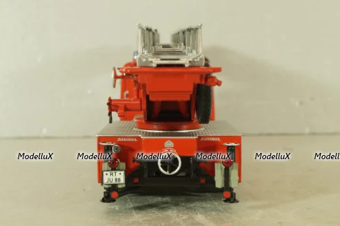 Mercedes-Benz 1113 Aerial ladder , fire brigade 1966, red, Minichamps 1:43