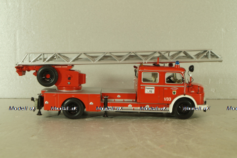 Mercedes-Benz 1113 Aerial ladder , fire brigade 1966, red, Minichamps 1:43