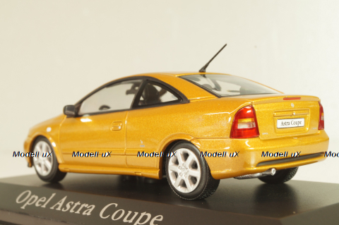 Opel Astra (G) Coupe 2000,orange, 430049124, Minichamps 1:43