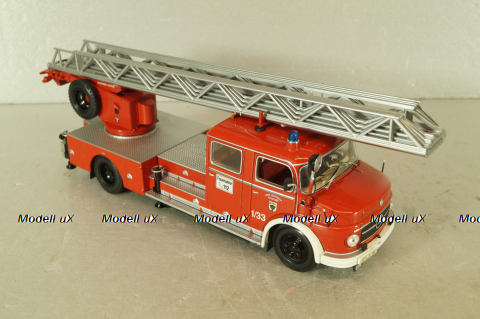 Mercedes-Benz 1113 Aerial ladder , fire brigade 1966, red, Minichamps 1:43