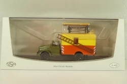 ТВ-3 телескопическая вышка на шасси Газ-51А 1960, зеленый/желтый/красный, SSM1627, SSM 1:43