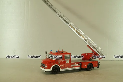 Mercedes-Benz 1113 Aerial ladder , fire brigade 1966, red, Minichamps 1:43