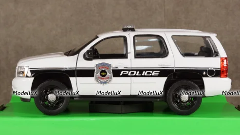 Chevrolet Tahoe Police 2008, WEL22509WP-W, Welly 1:24