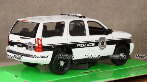 Chevrolet Tahoe Police 2008, WEL22509WP-W, Welly 1:24