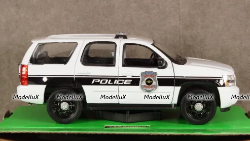 Chevrolet Tahoe Police 2008, WEL22509WP-W, Welly 1:24