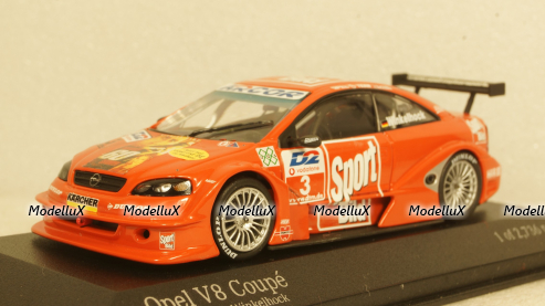 Opel Astra V8 Coupe DTM 2001 Joachim Winkelhock Team Holzer St.Nr.3 "Sport Bild", 400014103, Minichamps 1:43