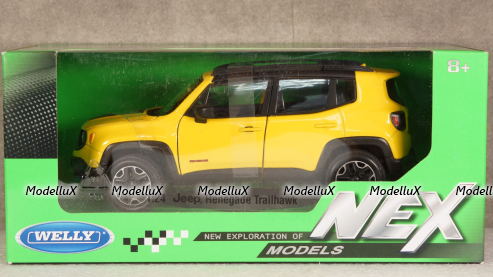 Jeep Renegade Trailhawk yellow, 24071, Welly 1:24
