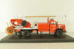 Mercedes L 6600  fire ladder 1951, red, 03091, Schuco 1:43 Уценка!