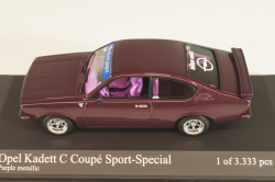 Opel Kadett (C) Coupe Sport-Special 1974, purple, 430045625, Minichamps 1:43