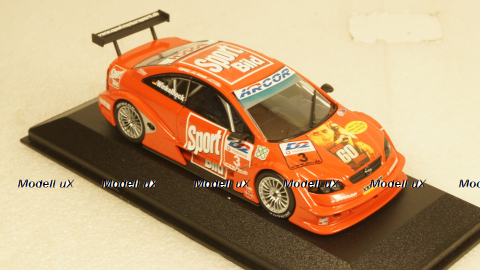 Opel Astra V8 Coupe DTM 2001 Joachim Winkelhock Team Holzer St.Nr.3 "Sport Bild", 400014103, Minichamps 1:43