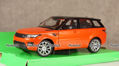 Range Rover sport 2010, orange/black, WEL24059Chili, Welly 1:24