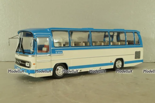 Mercedes-Benz O302-10R 1972, blue/white, BUS008, IXO 1:43