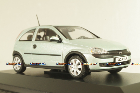 Opel Corsa (C) 2000, light green, Minichamps 1:43