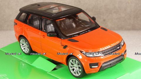 Range Rover sport 2010, orange/black, WEL24059Chili, Welly 1:24